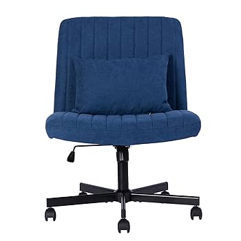 Amazon.com: Purgreen Modern Linen Blue Criss Cross Office